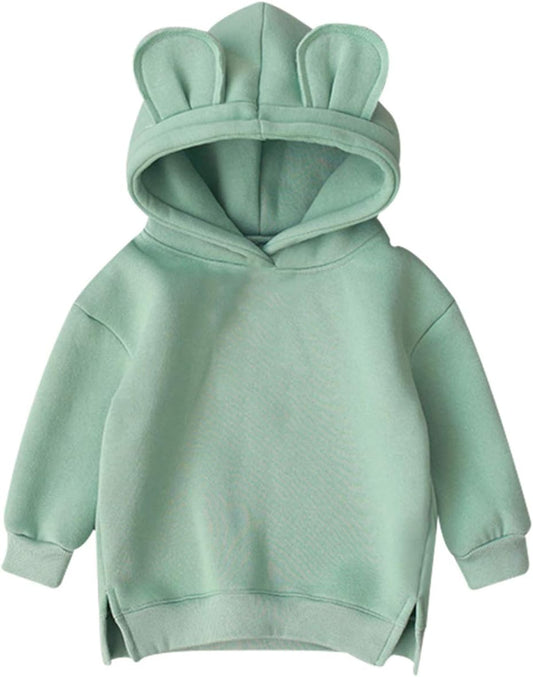 Unisex Toddlers Sweatshirt Solid Colors Baby Hoodie