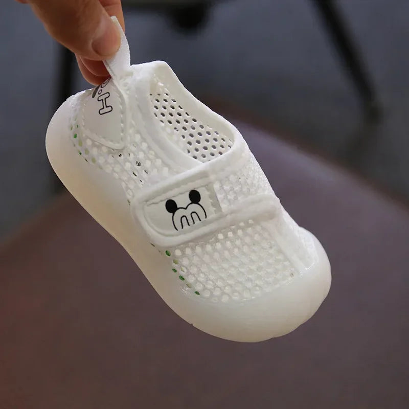 Baby Shoes Boys/Girls Toddler Shoe 2023 Summer New Boy Breathable Mesh Sports Shoe Girls Soft Sole Mesh Shoes Kids Shoes Tênis