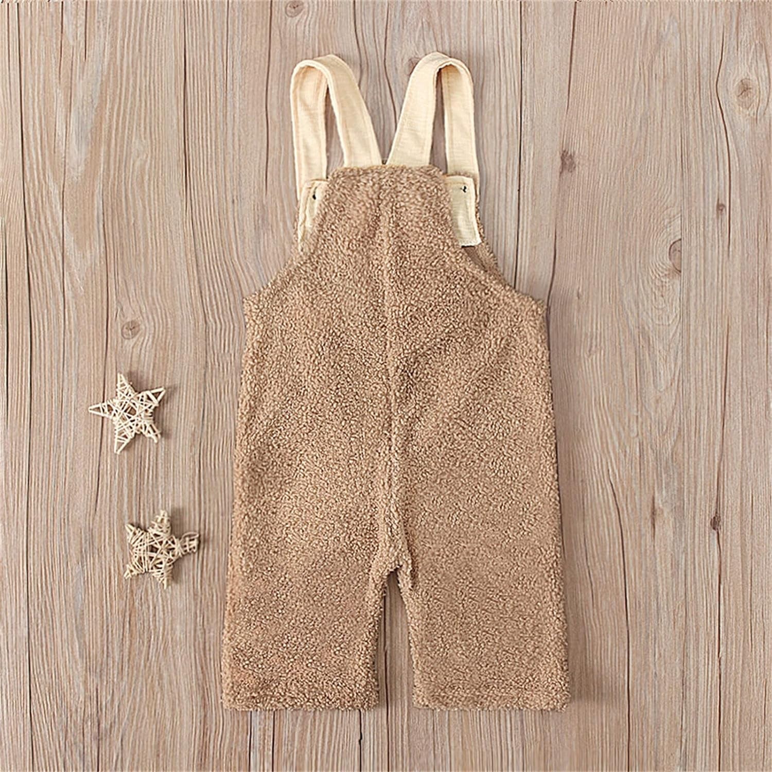 Toddler Kids Baby Girls Boy Fleece Suspender Pants Overalls Trousers Warm Romper Jumpsuits Outfits Winter Clothes J609